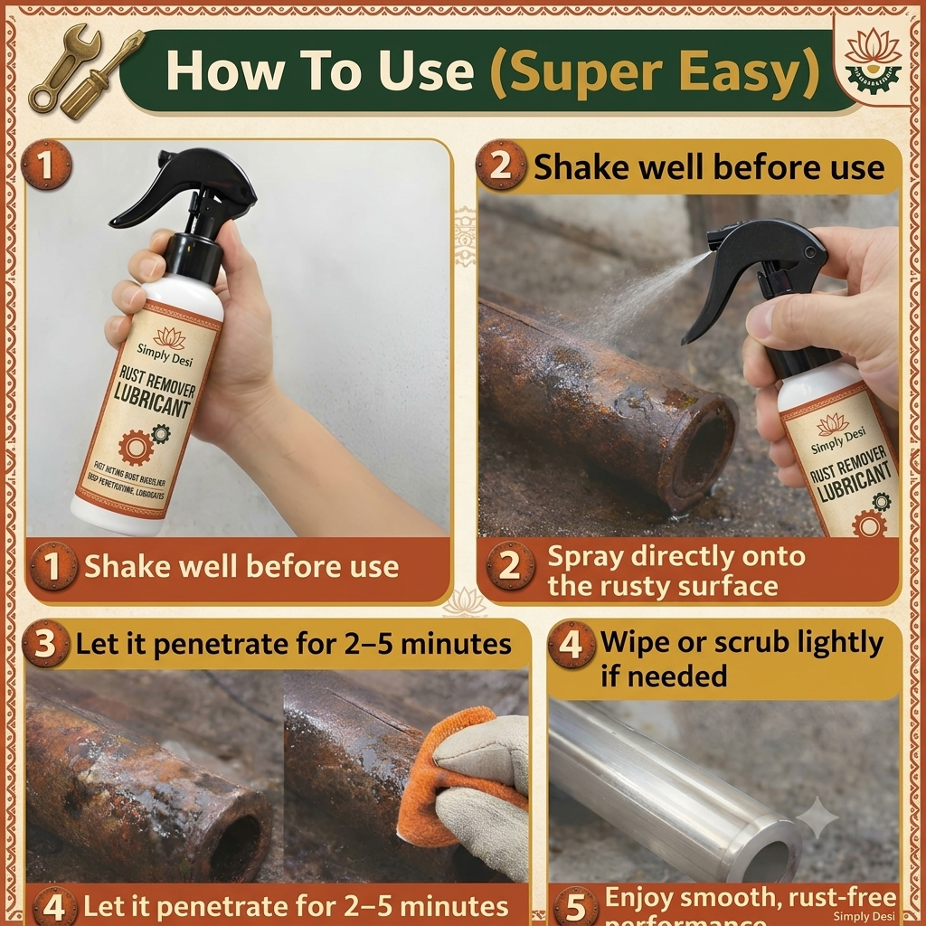 Rust Remover Lubricant Spray (Pack Of 2)