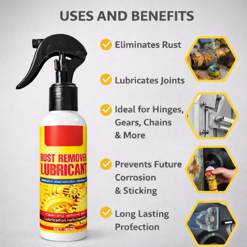Rust Remover Lubricant Spray (Pack Of 2)